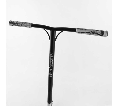 Самокат трюковий Best Scooter BS-77101 (4) HIC-система, ПЕГИ, алюмінієвий диск та дека з ПРИНТОМ, колеса PU, d = 110мм, ширина керма - 60 см, в коробці