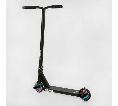 Самокат трюковий Т-60738 Best Scooter (4) "Warrior", HIC-система, ПЕГИ, алюмінієвий диск та дека, колеса PU, d=120 мм, ширина керма 58 см
