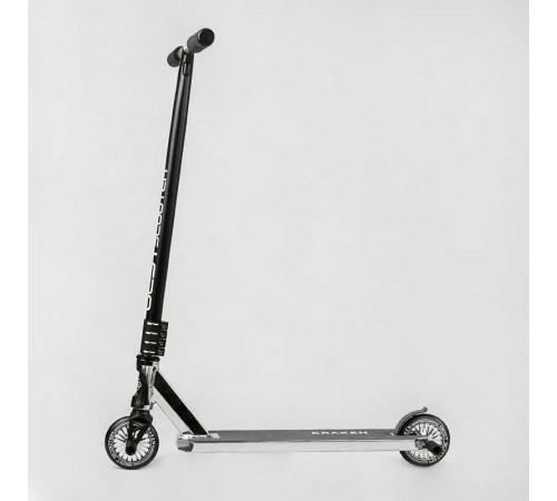 Самокат трюковий KR-82080 Best Scooter (4) "Kraken" HIC-система, ПЕГИ, алюмінієвий диск та дека, АНОДОВАНИЙ, колеса PU 110 мм, ширина керма 58 см – в наличии! Купите сейчас у KAZKOVA