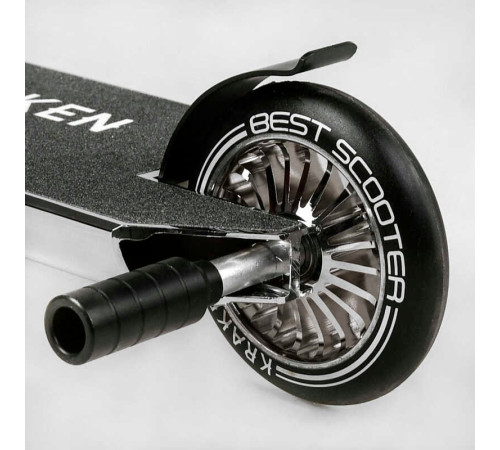 Самокат трюковий KR-82080 Best Scooter (4) "Kraken" HIC-система, ПЕГИ, алюмінієвий диск та дека, АНОДОВАНИЙ, колеса PU 110 мм, ширина керма 58 см – в наличии! Купите сейчас у KAZKOVA