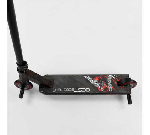 Самокат трюковий 67839 Best Scooter (4) "CRASH" HIC-система, ПЕГИ, алюмінієвий диск і дека, колеса 110 мм PU, ширина керма - 57 см, в коробці