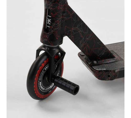 Самокат трюковий 67839 Best Scooter (4) "CRASH" HIC-система, ПЕГИ, алюмінієвий диск і дека, колеса 110 мм PU, ширина керма - 57 см, в коробці