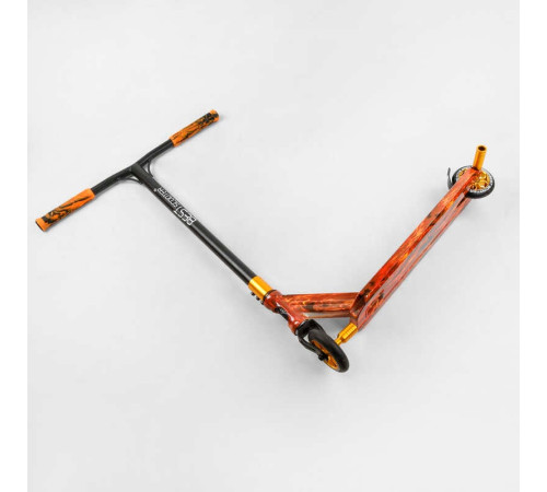 Самокат трюковий Best Scooter BS-77225 (4) HIC-система, ПЕГИ, алюмінієвий диск та дека з ПРИНТОМ, колеса PU, d = 110мм, ширина керма - 60 см, в коробці