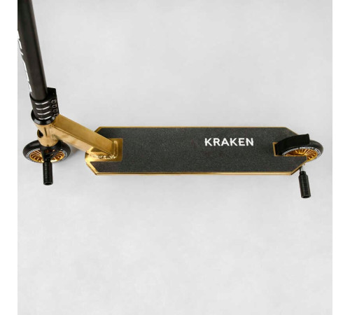 Самокат трюковий KR-93091 Best Scooter (4) «Kraken» HIC-система, ПЕГИ, алюмінієвий диск та дека, АНОДОВАНИЙ, колеса PU 110 мм, ширина керма 58 см – в наличии! Купите сейчас у KAZKOVA