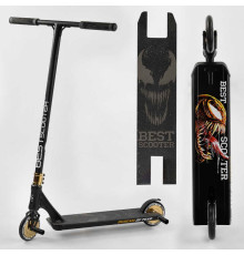 Самокат трюковий 71383 Best Scooter (4) "SIMBIOTE" HIC-система, ПЕГИ, алюмінієвий диск і дека, колеса 120 мм PU, ширина керма - 57 см, в коробці