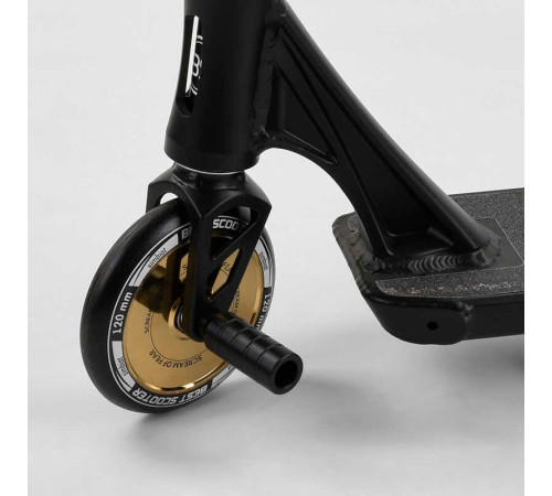 Самокат трюковий 71383 Best Scooter (4) "SIMBIOTE" HIC-система, ПЕГИ, алюмінієвий диск і дека, колеса 120 мм PU, ширина керма - 57 см, в коробці