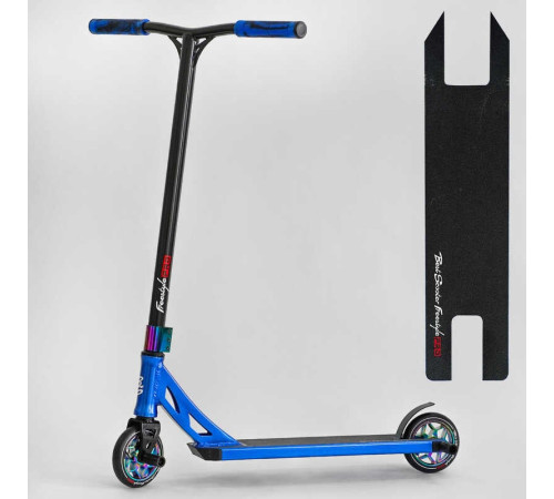 Самокат трюковий N- 12740 "Best Scooter" (2) "Freestyle", HIC-система, ПЕГИ, алюмінієвий диск та дека, колеса PU, d=120мм, ширина керма 58 см – в наличии! Купите сейчас у KAZKOVA