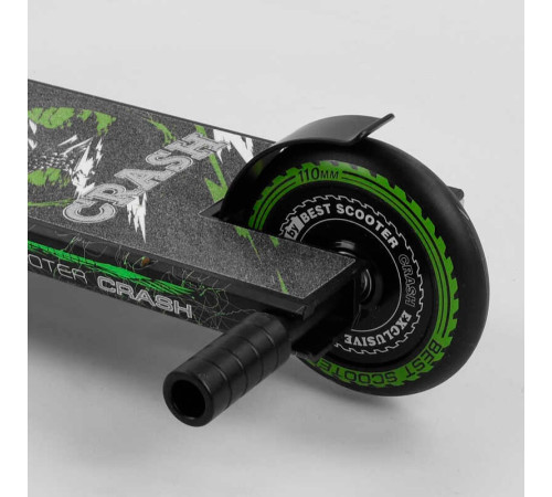 Самокат трюковий 41747 Best Scooter (4) "CRASH" HIC-система, ПЕГІ, алюмінієвий диск і дека, колеса 110 мм PU, ширина керма - 57 см, в коробці – в наличии! Купите сейчас у KAZKOVA