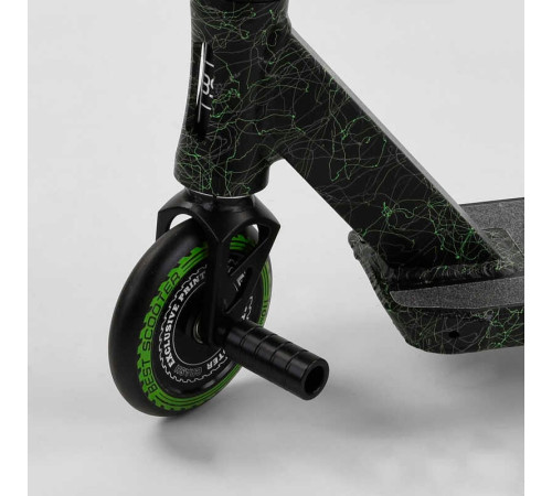Самокат трюковий 41747 Best Scooter (4) "CRASH" HIC-система, ПЕГІ, алюмінієвий диск і дека, колеса 110 мм PU, ширина керма - 57 см, в коробці – в наличии! Купите сейчас у KAZKOVA
