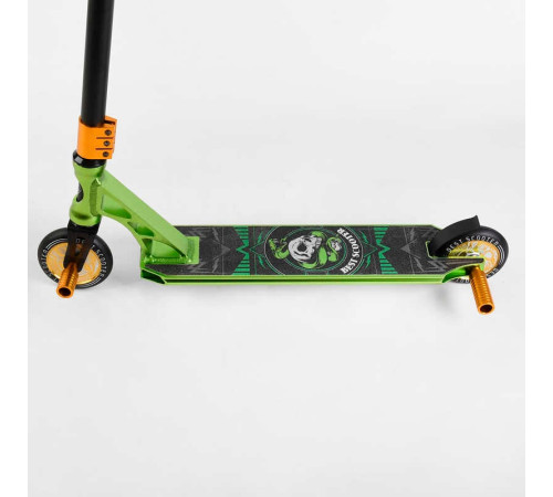 Самокат трюковий 85784 Best Scooter (4) HIC-система, ПЕГИ, алюмінієвий диск та дека, АНОДОВАНЕ ФАРБУВАННЯ, колеса PU, d = 110мм, ширина керма - 60 см