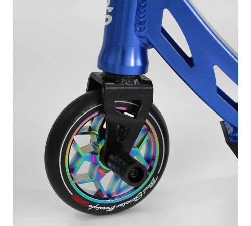 Самокат трюковий N- 12740 "Best Scooter" (2) "Freestyle", HIC-система, ПЕГИ, алюмінієвий диск та дека, колеса PU, d=120мм, ширина керма 58 см – в наличии! Купите сейчас у KAZKOVA
