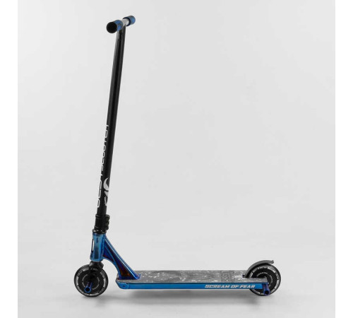 Самокат трюковий 44374 Best Scooter (4) "SIMBIOTE" HIC-система, ПЕГИ, алюмінієвий диск і дека, колеса 120 мм PU, ширина керма - 57 см, в коробці – в наличии! Купите сейчас у KAZKOVA