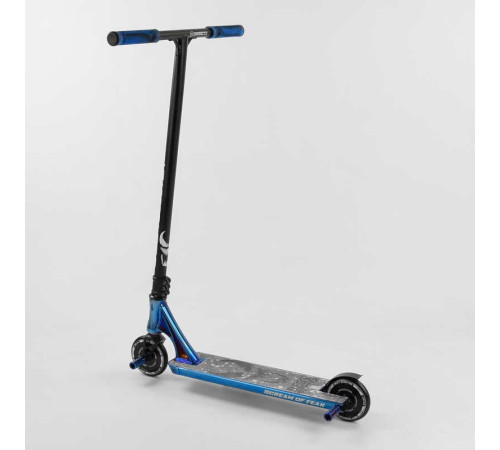 Самокат трюковий 44374 Best Scooter (4) "SIMBIOTE" HIC-система, ПЕГИ, алюмінієвий диск і дека, колеса 120 мм PU, ширина керма - 57 см, в коробці – в наличии! Купите сейчас у KAZKOVA