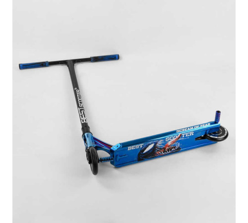 Самокат трюковий 44374 Best Scooter (4) "SIMBIOTE" HIC-система, ПЕГИ, алюмінієвий диск і дека, колеса 120 мм PU, ширина керма - 57 см, в коробці – в наличии! Купите сейчас у KAZKOVA