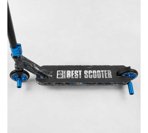 Самокат трюковий Best Scooter BS-77566 (4) HIC-система, ПЕГИ, алюмінієвий диск та дека з ПРИНТОМ, колеса PU, d = 110мм, ширина керма - 60 см, в коробці – в наличии! Купите сейчас у KAZKOVA