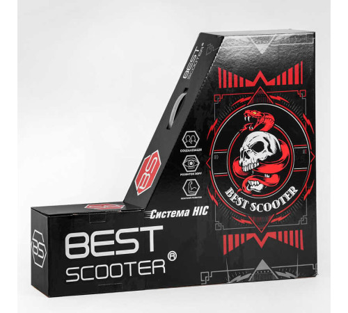 Самокат трюковий 98901 Best Scooter (4) HIC-система, ПЕГИ, алюмінієвий диск та дека, АНОДОВАНЕ ФАРБУВАННЯ, колеса PU, d = 110мм, ширина керма - 60 см