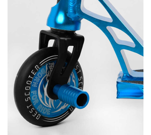 Самокат трюковий 98901 Best Scooter (4) HIC-система, ПЕГИ, алюмінієвий диск та дека, АНОДОВАНЕ ФАРБУВАННЯ, колеса PU, d = 110мм, ширина керма - 60 см