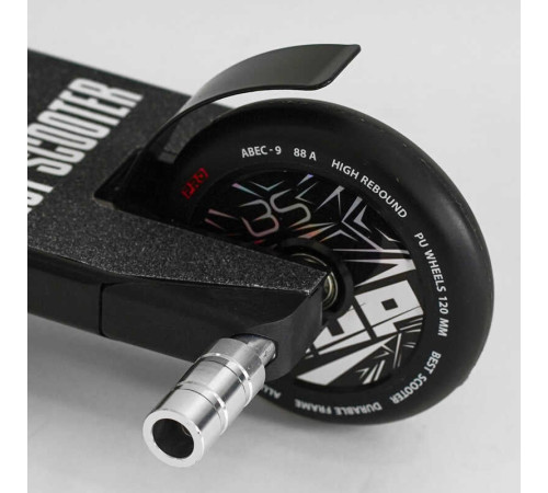 Самокат трюковий N- 16180 "Best Scooter" (2) "HOP", HIC-система, ПЕГИ, алюмінієвий диск та дека, колеса PU, d=120мм, ширина керма 58 см – в наличии! Купите сейчас у KAZKOVA