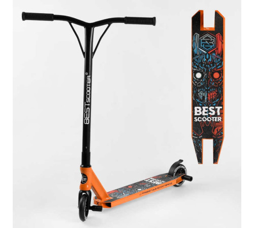Самокат трюкових Best Scooter 18378 (1) HIC-система, Пегі, алюмінієвий диск і дека, колеса PU d-110мм, ширина керма - 52 см, висота - 83 см, в коробці – в наличии! Купите сейчас у KAZKOVA