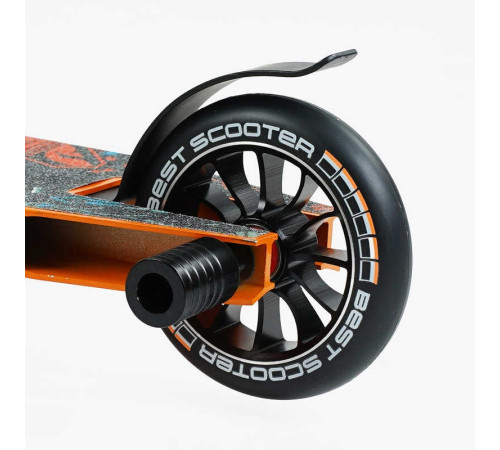 Самокат трюкових Best Scooter 18378 (1) HIC-система, Пегі, алюмінієвий диск і дека, колеса PU d-110мм, ширина керма - 52 см, висота - 83 см, в коробці – в наличии! Купите сейчас у KAZKOVA