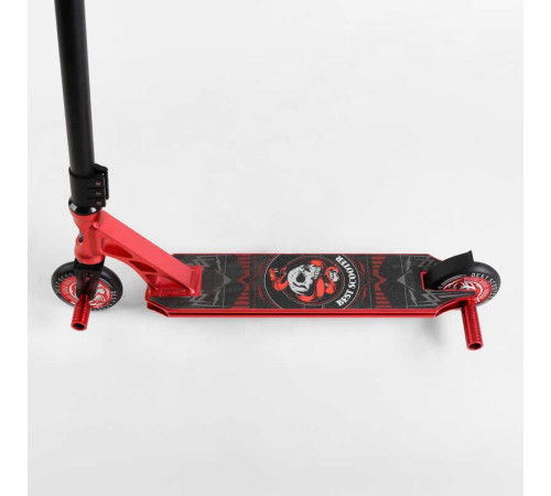 Самокат трюковий 46409 Best Scooter (4) HIC-система, ПЕГИ, алюмінієвий диск та дека, АНОДОВАНЕ ФАРБУВАННЯ, колеса PU, d = 110мм, ширина керма - 60 см – в наличии! Купите сейчас у KAZKOVA