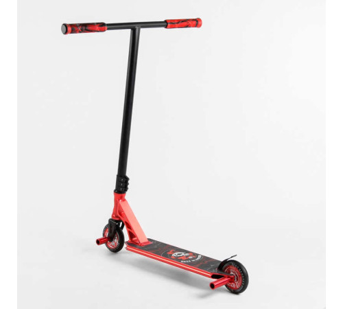 Самокат трюковий 46409 Best Scooter (4) HIC-система, ПЕГИ, алюмінієвий диск та дека, АНОДОВАНЕ ФАРБУВАННЯ, колеса PU, d = 110мм, ширина керма - 60 см – в наличии! Купите сейчас у KAZKOVA