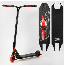 Самокат трюковий МТ-50599 Best Scooter (4) "FEAR", SCS-система, ПЕГИ, алюмінієвий диск та дека, колеса PU, d=115мм, ширина керма 58 см