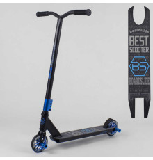 Самокат трюковий 55766 Best Scooter (1) пеґи, алюмінієвий диск і дека, колеса PU, d=110 мм, ширина керма — 52 см, В ПАКЕТІ