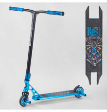 Самокат трюковый 53480-1 Best Scooter (4) В ПАКЕТІ HIC-система, алюминиевый диск и дека, АНОДИРОВАННАЯ ПОКР., колёса PU, d=110мм, ширина руля - 60 см