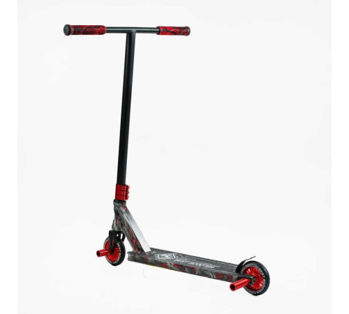 Самокат трюкових Best Scooter BS-99622 (4) HIC-система, ПЕГИ, алюмінієвий диск і дека з принтами, колеса PU, d = 110мм, ширина керма - 60 см, в коробці