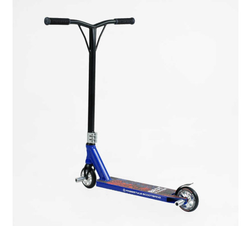 Самокат трюкових Best Scooter 50352 (1) HIC-система, ПЕГИ, алюмінієвий диск і дека, колеса PU d-110 мм, ширина керма - 52 см, висота - 83 см, в коробці – в наличии! Купите сейчас у KAZKOVA