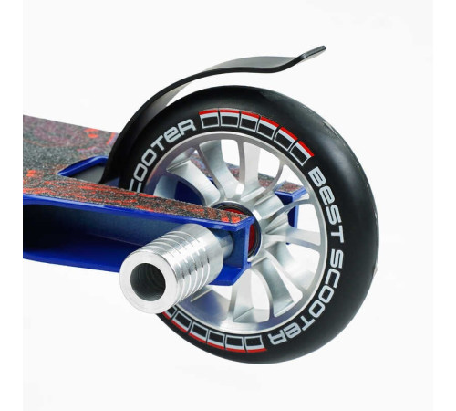 Самокат трюкових Best Scooter 50352 (1) HIC-система, ПЕГИ, алюмінієвий диск і дека, колеса PU d-110 мм, ширина керма - 52 см, висота - 83 см, в коробці – в наличии! Купите сейчас у KAZKOVA