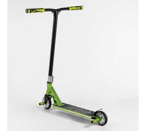 Самокат трюковий 53442 Best Scooter (4) HIC-система, ПЕГИ, алюмінієвий диск та дека, АНОДОВАНЕ ФАРБУВАННЯ, колеса PU, d = 110мм, ширина керма - 60 см – в наличии! Купите сейчас у KAZKOVA