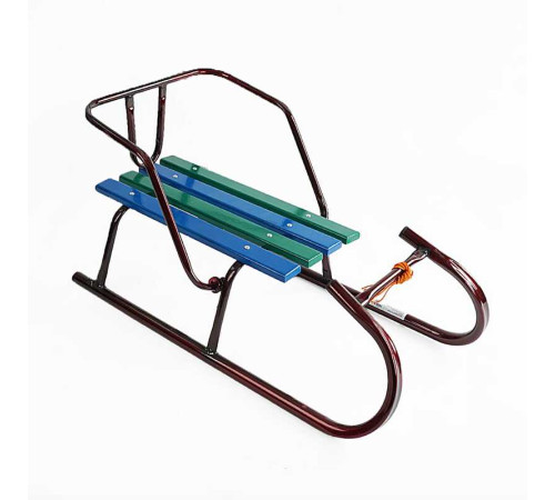 гр Сани БЕЗ РУЧКИ "Сніговий баранчик" 78062 колір - бордовий (1)