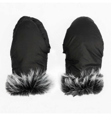 гр Рукавиці з хутром 209889 (1) колір чорний, в пакеті