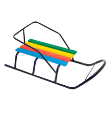 гр Санки "Класик" круглі полози - синій / БЕЗ РУЧКИ /