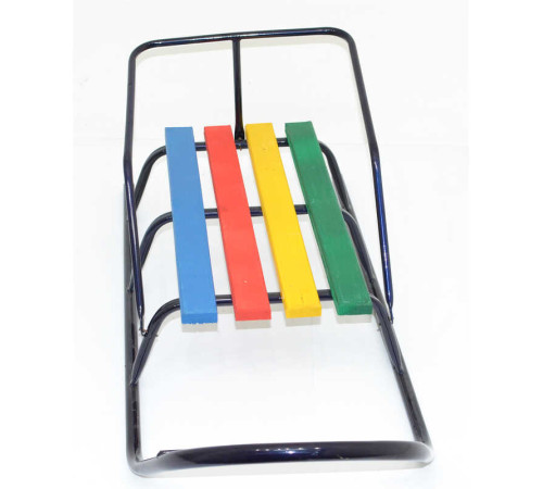 гр Санки "Класик" круглі полози - синій / БЕЗ РУЧКИ /