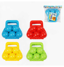 Сніжколіп TK 4336-80 (120/2) "WToys", 5 сніжків, в пакеті, ВИДАЄТЬСЯ ТІЛЬКИ МІКС ВИДІВ