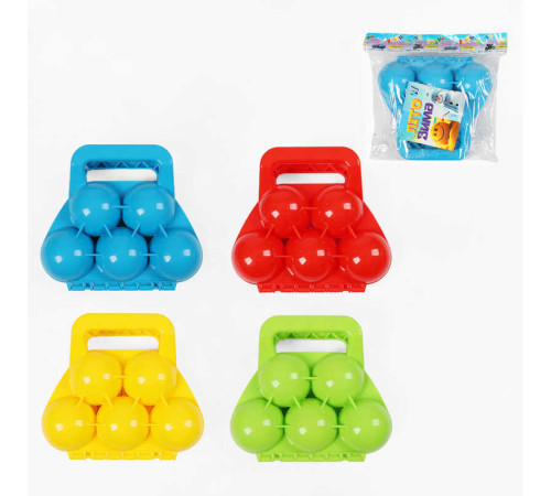 Сніжколіп TK 4336-80 (120/2) "WToys", 5 сніжків, в пакеті, ВИДАЄТЬСЯ ТІЛЬКИ МІКС ВИДІВ