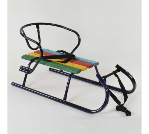 гр Сани "Санта" - КОЛЬОРОВІ, колір синій / БЕЗ РУЧКИ / – в наличии! Купите сейчас у KAZKOVA