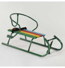 гр Сани "Санта" - КОЛЬОРОВІ, колір зелений / БЕЗ РУЧКИ /