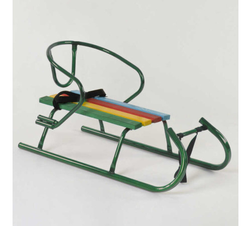 гр Сани "Санта" - КОЛЬОРОВІ, колір зелений / БЕЗ РУЧКИ / – в наличии! Купите сейчас у KAZKOVA