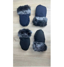 гр Рукавички зі штучним хутром 209889 (1) 2 кольори, на магніті, в пакеті, ВИДАЄТЬСЯ ТІЛЬКИ МІКС ВИДІВ