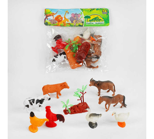Набір тварин TK - 1025 (120) "TK Group", 8 фігурок, у пакеті