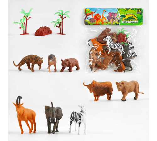 Набір тварин TK - 1095 (120) "TK Group", 8 фігурок, у пакеті