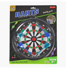 Дартс ZY 3009 (72/2) 4 дротика на магнітах, d -25 см, на листі