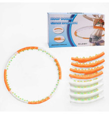 Обруч масажний C 68888 (12) розбірна конструкція, 64 магнітні масажні кульки, внутрішній діаметр: 90см, в коробці