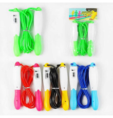 Скакалка С 34202 (200) з вбудованим лічильником, 4 кольори, довжина 290 см, 1шт в пакеті, ВИДАЄТЬСЯ ТІЛЬКИ МІКС ВИДІВ