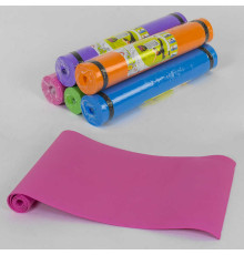 Килимок для йоги С 36547 (30) 5 кольорів, товщина 4 мм, 175х60х0,4 см, ВИДАЄТЬСЯ ТІЛЬКИ МІКС ВИДІВ