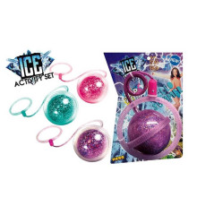 Скакалка на ногу SA 1003 (168/2) підсвічування мультиколор, в кулі конфеті, на батарейках, у пакеті